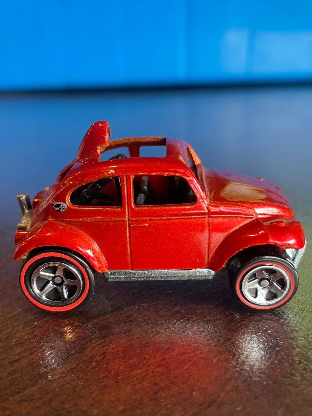 Hot Wheels Redline Series VW Volkswagen Baja Bug Beetle Red Orange Metallic